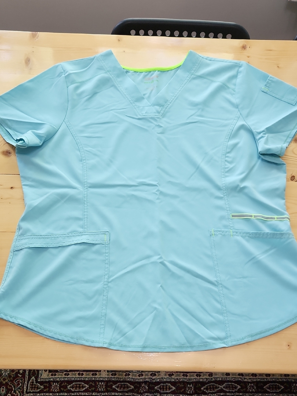 Scrubstar Women’s V-Neck Medical Scrub Top Seafoam XL - Picture 11 of 15